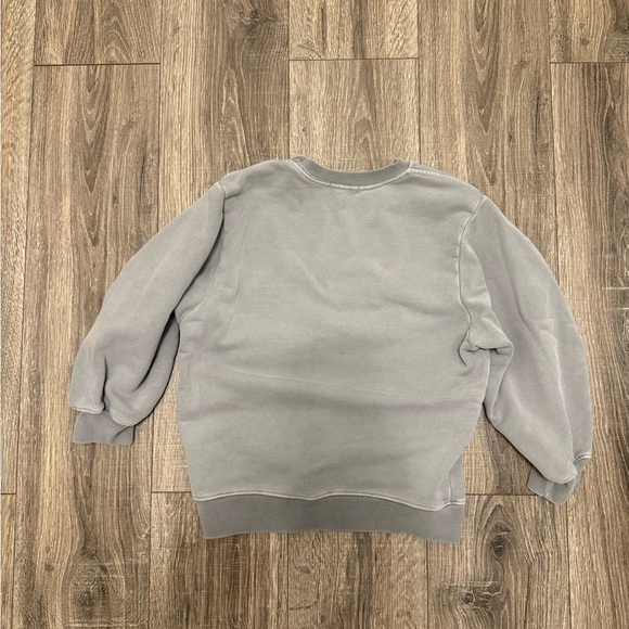 Agolde Sweatshirt Women XS Gray Crew Neck Pullover Sweater Thora 3/4 Sleeve - Picture 4 of 4